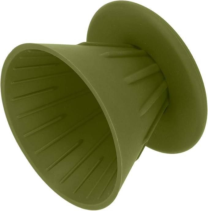Reusable Silicon Resin Coffee Filter Strainer Dripper Portable Coffee Machine Accessory for Home Outdoor Camping Office Travel Lightweight Durable Easy Clean (Green)