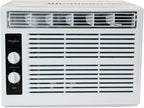 Whirlpool 5,000 BTU 115V Window Air Conditioner & Dehumidifier with Mechanical Controls, Window AC Unit for Apartment, Dorm Room, & Small Rooms up to 150 Square Feet in White