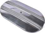 GELUOXI 15" Oval Half Finned Polished Aluminum Air Cleaner Replacement for 265 283 305 307 327 350 383 400 396 402 Engines 5 1/8" Diameter