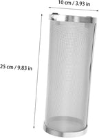 Stainless Steel Grain Brewing Filter Mesh Cylinder Portable Strainer for Homebrew Beer and Wine Brewing Brewing Tool for Filtration