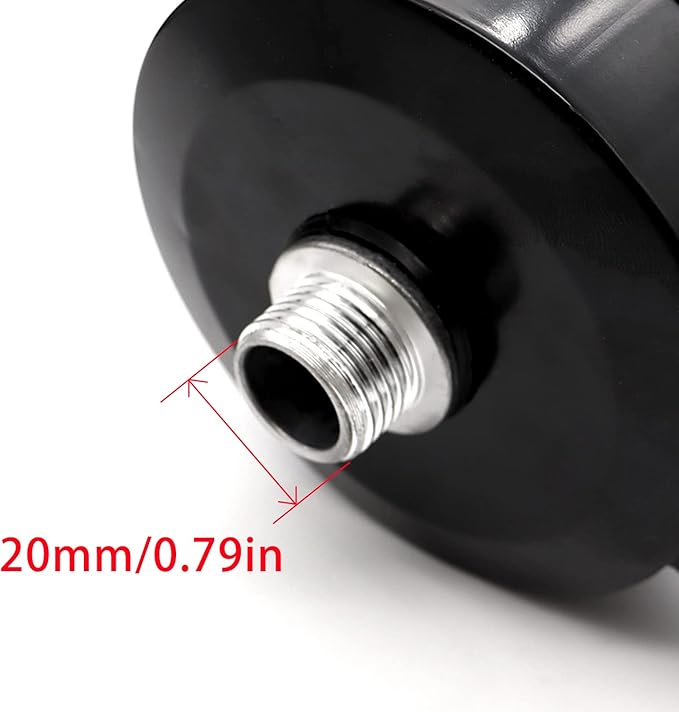 1/2" PT 20mm Thread Air Compressor Silencer Intake Filter Sound Muffler with a Replacement Element H-076