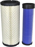 Air Filter Kit for Kubota-M5700 MX5000 MX5100 M4900 M5400, Fits R2401-42280 R1401-42270, Waterproof Treatment, Blocks 5-Micron Particles, Sealing Ring Interface, Leak-Proof Installation