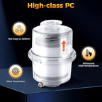 95% Efficiency Oil Mist Filter, Vacuum Pump Filter with KF25 Flange & Drain Pipe, for Pumps ≤2.11Gal/s