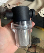 Budget Transparent Inline Filter - 1/2 3/4 1 Plastic Screen for Aquaculture Sediment & Sprinkler Pre-Filtration(G1 20 Mesh)