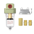 1/4 Air Pump Filter Pneumatic Water Trap for Air Compressor Oil Separator Compressed Airline Dryer Trap Inline AF2000-02 Manual