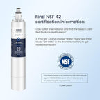 GLACIER FRESH Replacement for RPWFE, RPWF (Built-in CHIP) Refrigerator Water Filter, Compatible with GFE28GYNFS, GFE28GELDS, PFE28KELDS, PFE28KYNFS, GFD28GELDS, PWE23KELDS, PWE23KMKES, 1 Pack