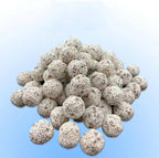 Filter Media,Bio Media for Aquarium Sump Filter Ceramic Rings Activated Carbon Bio Balls Freshwater Marine Biological Filter Media 1lb with Mesh Bag Bio Balls Ceramic Rings Set