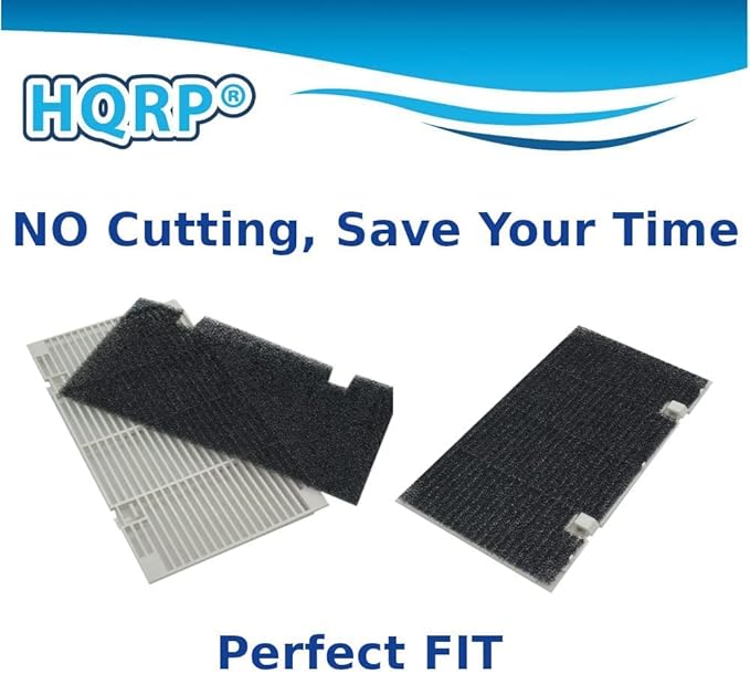 HQRP 4 pcs Foam Air Filter Compatible With Dometic Duo Therm Brisk Air 57908, 57912, 57915, 59016, 59136 Series Roof Top Air Conditioners & Heat Pumps