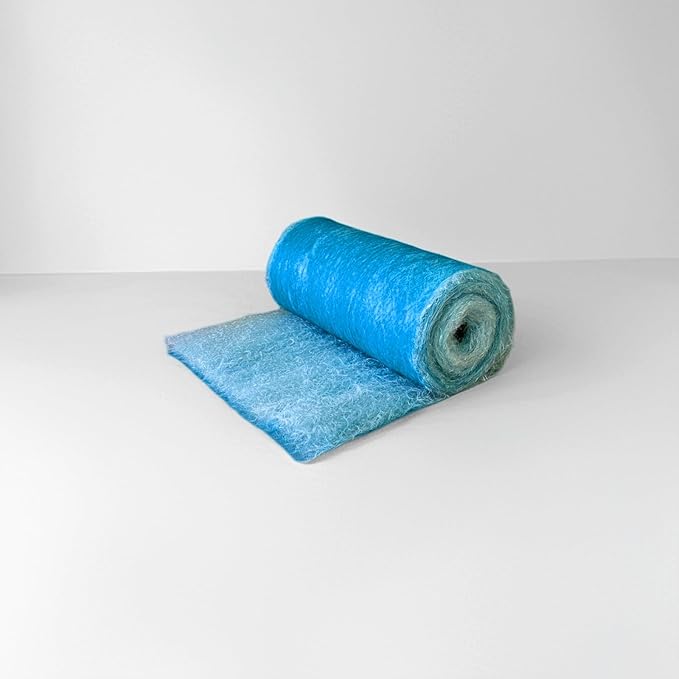 Fiberglass Paint Booth Filter Roll for Spray Booth 18-Gram Blue 200ft (20.5" x 200ft)