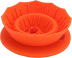 Pour Over Coffee Dripper Silicone Food Grade Portable Hand Brewed Coffee Filter Cup for Travel Outdoor Camping Home Use Lightweight Foldable Easy to Clean Dishwasher Safe Durable (Orange Red)