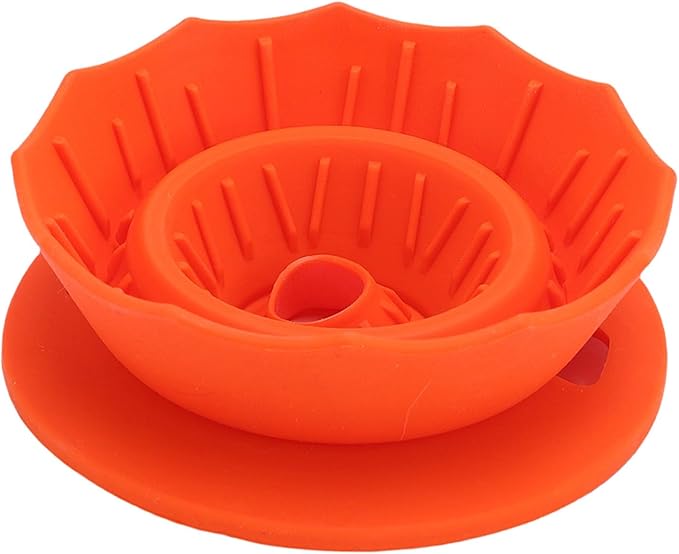 Pour Over Coffee Dripper Silicone Food Grade Portable Hand Brewed Coffee Filter Cup for Travel Outdoor Camping Home Use Lightweight Foldable Easy to Clean Dishwasher Safe Durable (Orange Red)