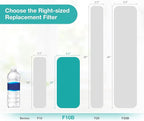 SimPure Sediment Water Filters, 5 Micron 10" x 4.5" Whole House Water Filter Replacement Compatible for W15-PR, DGD-5005, FP15B, HD-950A, GXWH35F, GXWH30C for Well Water, 8 Pack