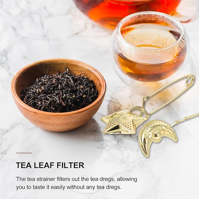 Luxshiny Stainless Steel Tea Infuser Strainer Clamp Design Convenient Portable Tea Filter Accessories