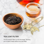 Luxshiny Stainless Steel Tea Infuser Strainer Clamp Design Convenient Portable Tea Filter Accessories