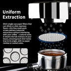 watchget 58.35mm Espresso Puck Screen Reusable Mesh Coffee Filter 0.8mm Thickness Puck Screen Stainless Steel Lower Shower Screen for 58mm Protafilter Basket