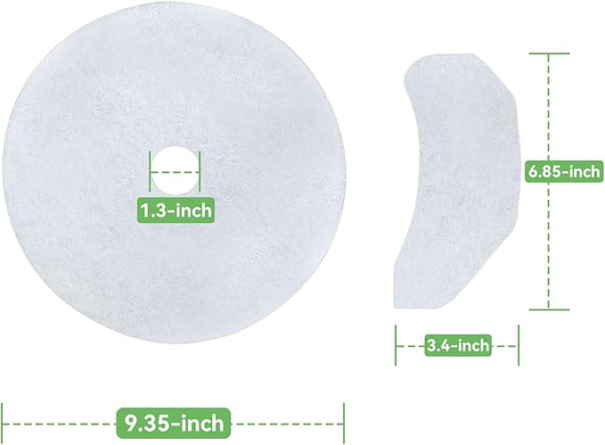 Imncya 20 Pcs Compatible Cloth Dryer Filter Set, Cloth Dryer Replacement Include 16 Dryer Exhaust Filters, 4 Dryer Air Intake Filters for Panda, Magic Chef, Sonya and Avant Dryers