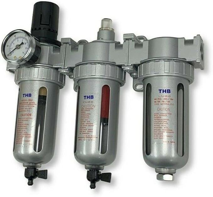 3/8" COMPRESSED AIR FILTER REGULATOR/DESICCANT DRYER/COALESCING FILTER