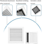Decorative Return Air Grille Cover, Wall/Ceiling Vent Cover with Adjustable Design, Durables & Easy-to-Install for Home & Office, Cold Air Return Vent Cover(16x20in (41x51cm))