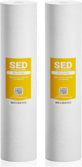 Max Water 1 Micron 20 x 4.5 Sediment Water Filter Cartridge - Whole House Water Filter Replacement Cartridge for Well Water System Compatible with DGD-5005-20, FP25B, AP810-2, FPMB5-20, 2-Pack