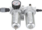 Compressed Air Line Filter, Aluminum Alloy Filter Back Fastening Design 5-60℃ Operating Temperature Range Oil Trap Separator for Teaching Laboratory