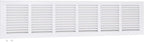 EZ-FLO 30 x 6 Inch (Duct Opening) Return Air Vent Cover for Wall or Ceiling, Solid Steel Return Air Grille, HVAC Vent Cover, White, 61630