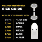 O2 Armor Nose Filters for Welders & Allergies - Nose Filter for Dust - Nasal Filters for Welding - Nose Dust Mask for Construction (30 Pack - 3x10, Size X-Large)