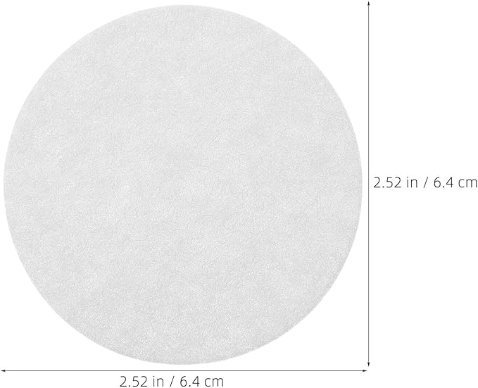 300pcs White round Disposable Coffee Filters 64mm for Drip Coffee Makers Sediment-free Filtration Paper Portable Accessories for Home and Office Use