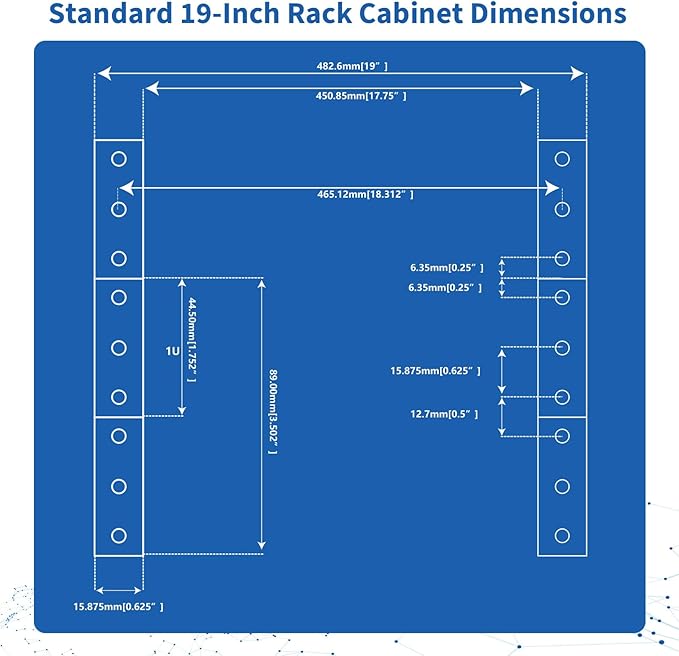 10 Outlets 1U Horizontal PDU Network Rackmount Power Strip with Surge Protector, (SPD-10KA) 100-240V,15A 3600 Joules, w/10 LED Switches and 6ft 14 AWG Cord