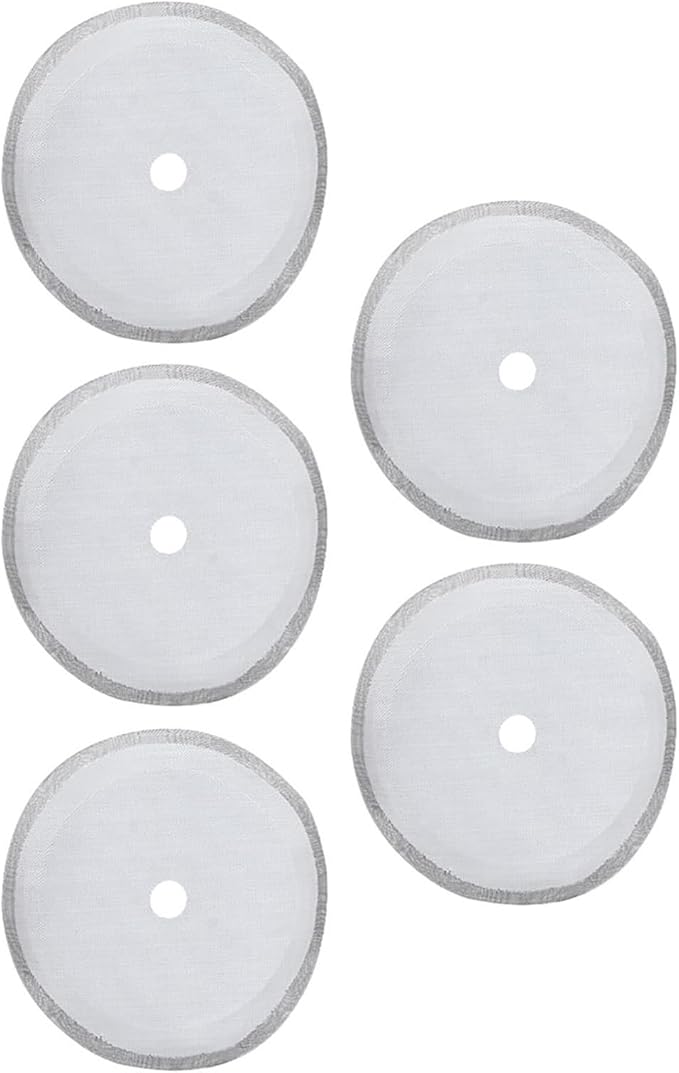 304 Stainless Steel Coffee Filter Mesh 5Pcs Set Portable Detachable Coffee Pot Filter Accessory for Home and Coffee Shop Use Durable High Temperature (Medium-800ml)