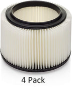 Craftsman 3 & 4 gal. Replacement Filter by Kopach, 4 Pack, Deluxe Fine Particle Filter