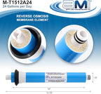 APPLIED MEMBRANES INC. 24 GPD Reverse Osmosis Membrane | RO Membrane Water Filter Replacement for Reverse Osmosis Water Filtration System | 1.8” x 12” Universal Compatibility | Made in USA