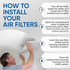 Glasfloss 18x24x1 MERV 10 (FPR 5-6) Pleated Air Filters Box of 6. Actual Size: 17-1/2 x 23-1/2 x 7/8