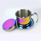 Stainless Steel 304 Vietnamese Coffee Filter Cup Drip Pot Simple And Portable Household Coffee Filter Cup Traditional Tool(Seven Colors)