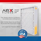 AIRX FILTERS WICKED CLEAN AIR. 16x25x5 Air Filter MERV 11 Compatible with Lennox X6670 Air Filter 2 Pack