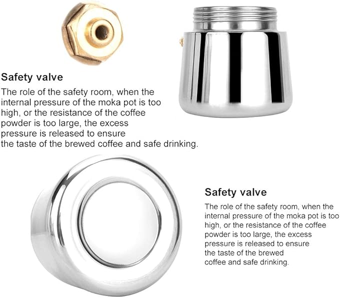 ZJchao Eagle Beak Design Moka Pot Portable Stainless Steel Coffee Maker Pot Pressure Extraction for Rich Flavor Suitable for All Stoves (03)