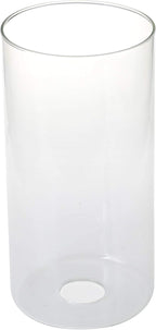 GoLucky Clear Cylinder Clear Glass Shade Accessory Glass Lamp Fixture Shade Replacement Glass Pieces with 1-5/8 Inch Fitter 4"(D)6"(H) Multiple Specifications