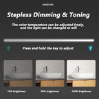 Bathroom Mirror with LED Lights and Touch Sensor, Wall Mounted Mirror with Demister Pad, 3 Colours of Light, Double Touch Button, for Entryway, Bathroom, Vanity(80cm/31.5in)