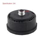3/4 25mm Air Compressor Silencer, Plastic Shell Round Muffler Filter Intake Dia 80mm