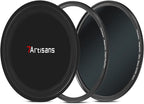 7artisans Nano Magnetic Filter UV Filter ND Light Reduction Filter/CPL Polarization Filter/GND Gradient Filter/Black Mist 1/4 Portrait Photography Filter Suitable for Lens(82mm ND1000)