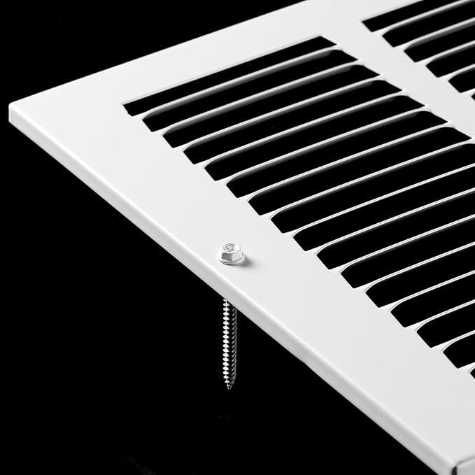 20x12 Return Air Grille(Duct Opening Size),Air Return Vent Cover,Flat Vent Cover,Rejillas De Aire Acondicionado para Casa,Return Air Grilles,Outer Dimensions:21.75"Wx13.75"H(20"Wx12"H, Duct Opening)