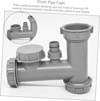 DOITOOL 6-Piece Drain Plug Caps Set 1.5 2 Waterproof Household Drainer Covers for Kitchen Bathroom Sturdy Blanking Caps for Waste Disposal