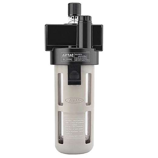 Compressed Air Line Lubricator Airtac BL2000-C 1/4'' NPT 0-145 Psi Oil for Pneumatic System Source Treatment