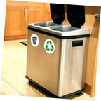6 Sheets Self-Adhesive Garbage Classification Label Stickers for Waste Sorting Trash Can Decals for Home and Office Use Easy to Apply Waste Container Stickers