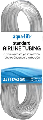 Penn-Plax Standard Airline Tubing for Aquariums – Clear and Flexible – Resists Kinking – Safe for Freshwater and Saltwater Fish Tanks – 25 Feet