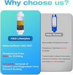 H&G lifestyles Misting System Calcium Inhibitor Filter for Patio Misters Inline Water Filter Effectively Reduce Hard Water Spots, Soften Water, Upgraded Formula