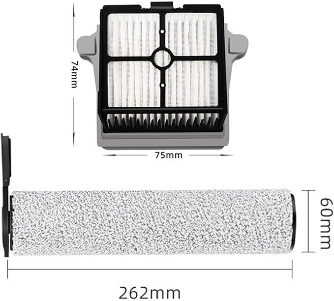 Compatible For Tineco, Floor One S7 Steam Main Brush Hepa Filter,Steam Wet Dry Vacuum Cleaner Floor Scrubber Parts(C)