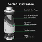 VIVOSUN Grow Tent Ventilation System, 8 Inch Inline Duct Fan with Speed Controller, 8'' Carbon Filter, and 25ft. Ducting Combo, Air Cooling and Filtration Kit for Grow Tent, Hydroponics