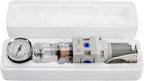 1/4 Inch NPT Air Filter Pressure Regulator, Air Compressor Water Separator with Gauge AW2000-02