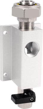 3/4 Air Outlet Kit for 3/4 Inch Shop Air Line Kit, with 1/2 Inch NPT Outlet Port, Equipped with Straight Air Piping Fittings and Ball Valve