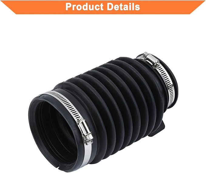Engine Air Intake Hose Tube With Clamps. Replaces Part # 696-001,17228-RCA-A00, 17228RCAA00. Compatible with Honda Accord V6 3.0L 2003-2007,Acura TL V6 3.2L 2004-2006
